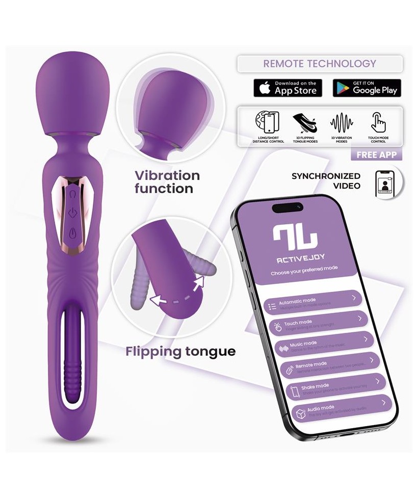 Salma Masajeador con Flipping Tongue y Vibracion con App