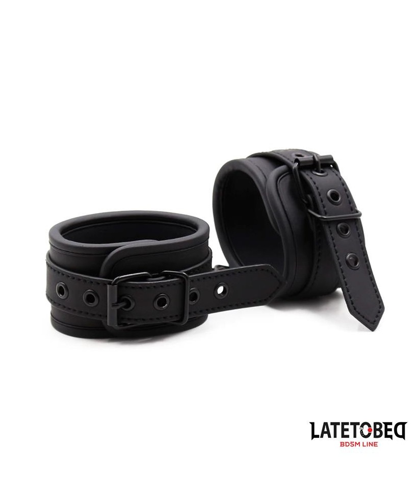 Esposas con Cadena Negro Solido