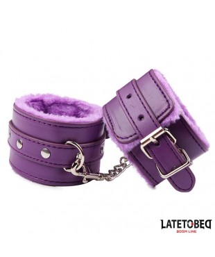 Esposas para Tobillos con Pelo Púprura
