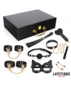 Kit Bondage de 8 Pz Cuero con Maletin de Almacenaje