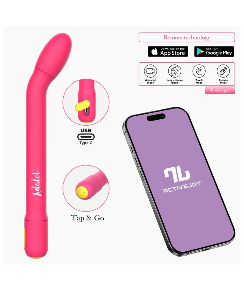 Gently Estimulador Punto G con APP Rosa