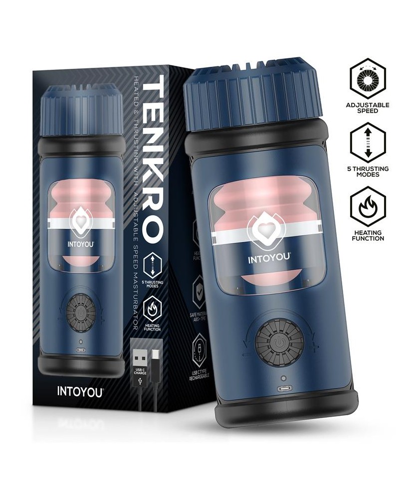 Tenkro Masturbador con Thrusting y Calor USB C