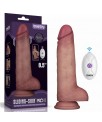 Dildo con Vibracion Piel Deslizante Silicona Dual Layer 85