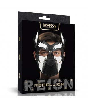 Máscara Cachorro Rebellion Reign Howl Blanco