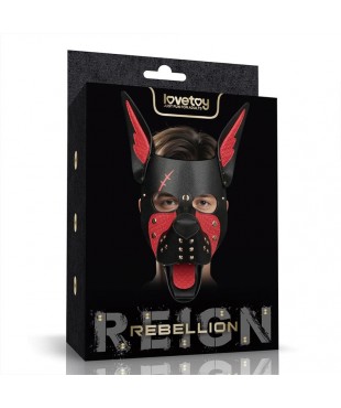 Máscara Cachorro Rebellion Reign Scarred Alpha Rojo