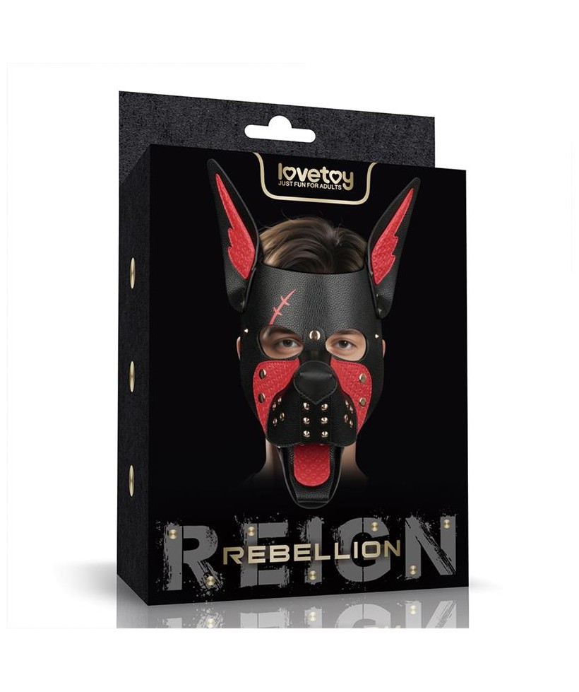 Mascara Cachorro Rebellion Reign Scarred Alpha Rojo