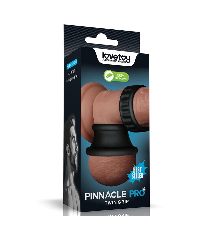 Anillo Pene Pinnacle Pro Twin Grip Stretcher