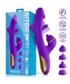 Siter 20 Vibrador con Lengua Flapping Golpeteo y Cabezales Intercambiables