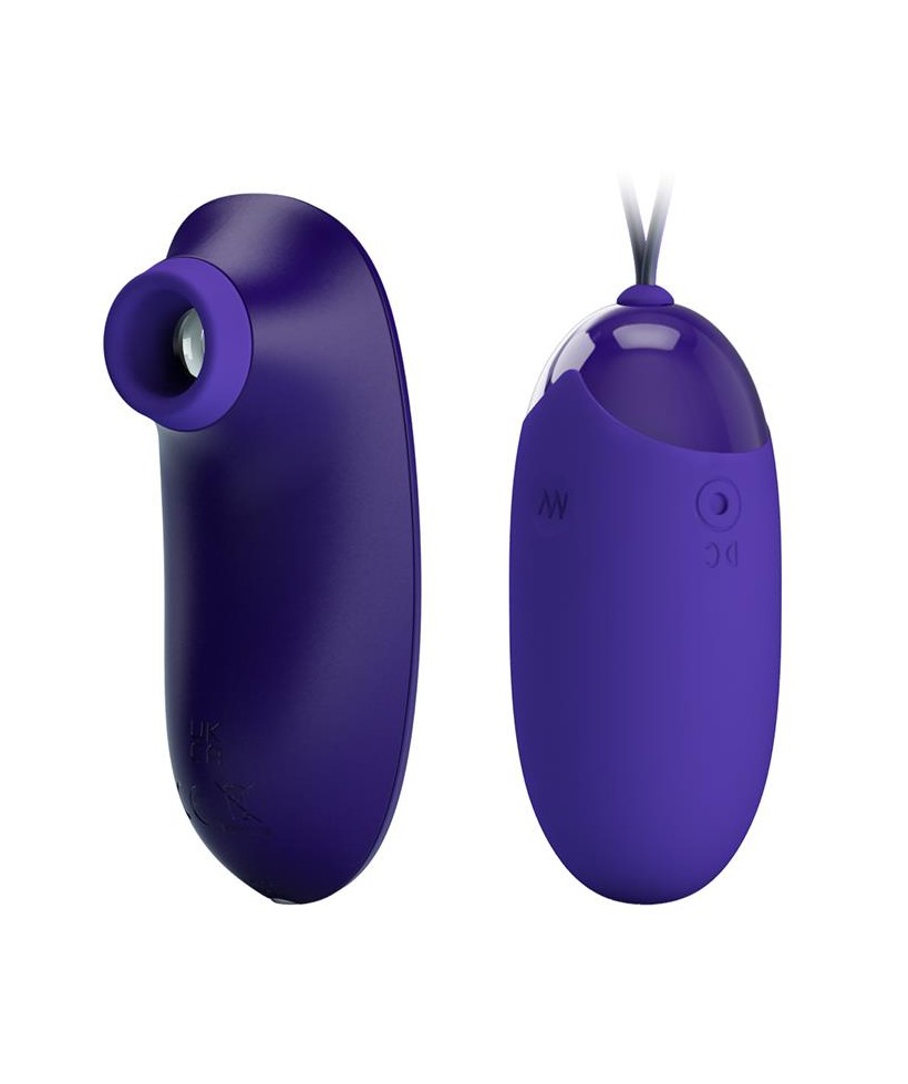 Succionador de Clitoris y Huevo Vibrador