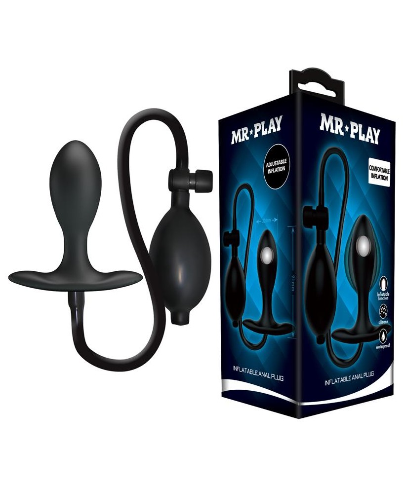 Plug Anal con Inflado y Bola Interna
