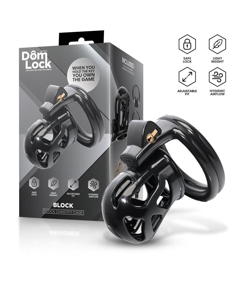 Block Jaula para el Pene con Candado Interno