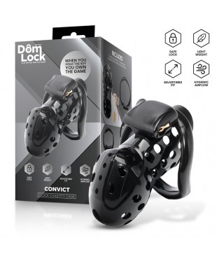 Convict Jaula para el Pene con Candado Interno