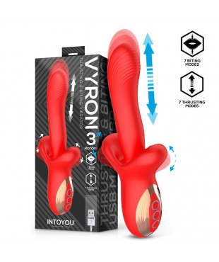 Vyron Vibrador con Thrusting y Biting (Mordisqueo)