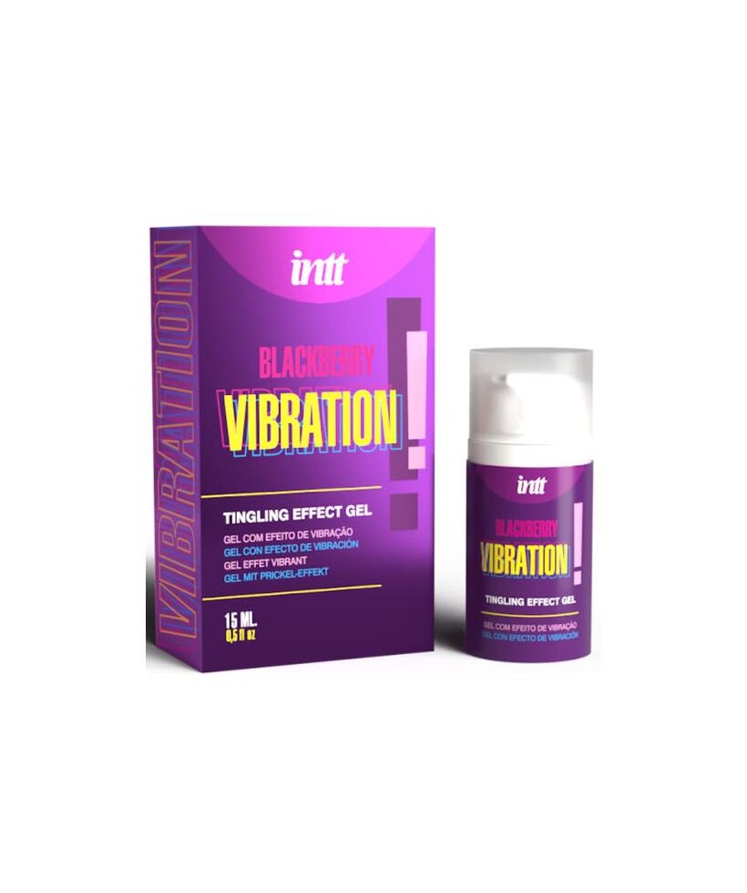 Gel Vibrador Liquido Sabor Mora 15 ml