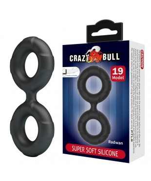 Radwan Anillo para el Pene Doble Silicona Mod 19