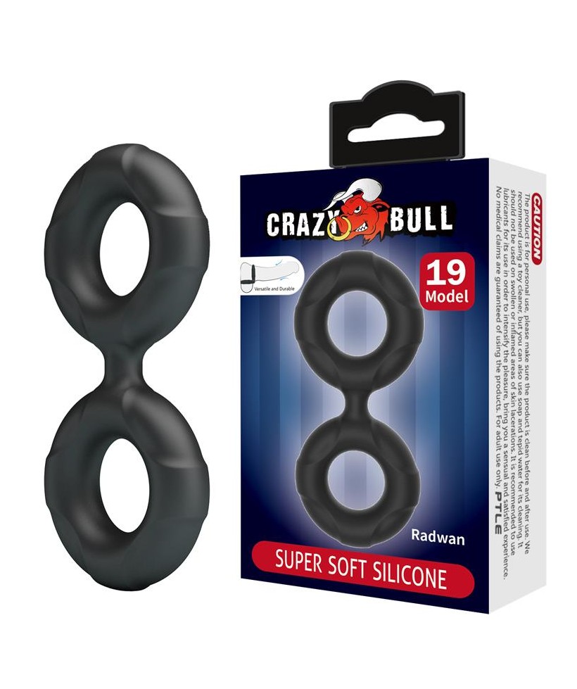 Radwan Anillo para el Pene Doble Silicona Mod 19