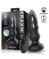 Krax Plug Anal con Vibracion Thrusting y Luz Led con Control Remoto