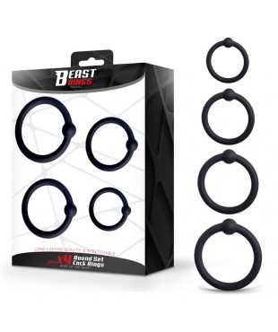 Set de 4 Anillos para el Pene Silicona