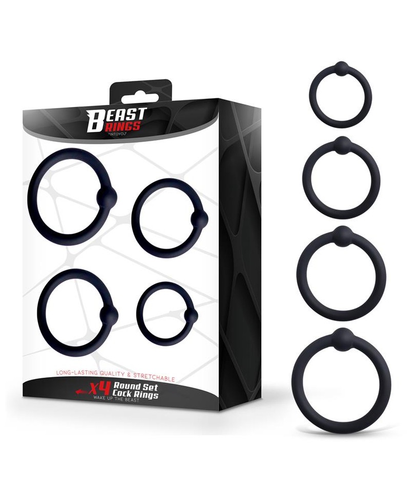 Set de 4 Anillos para el Pene Silicona