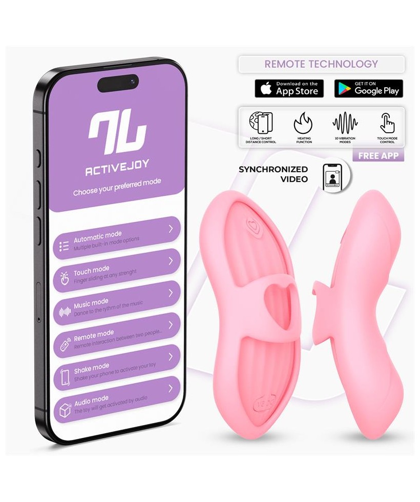 Laia Estimulador de Dedo con Calor y Funda con APP Rosa