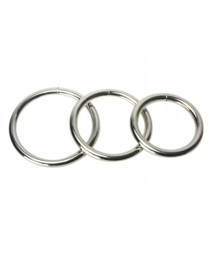 Trine Set 3 Anillos de Acero