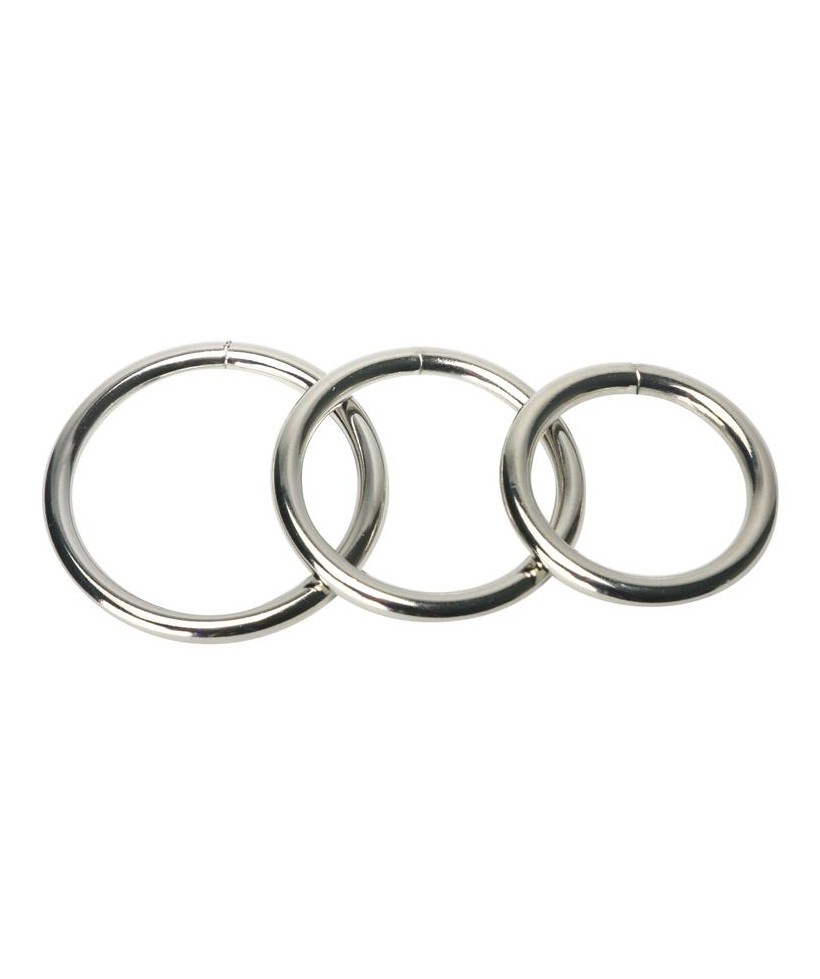 Trine Set 3 Anillos de Acero