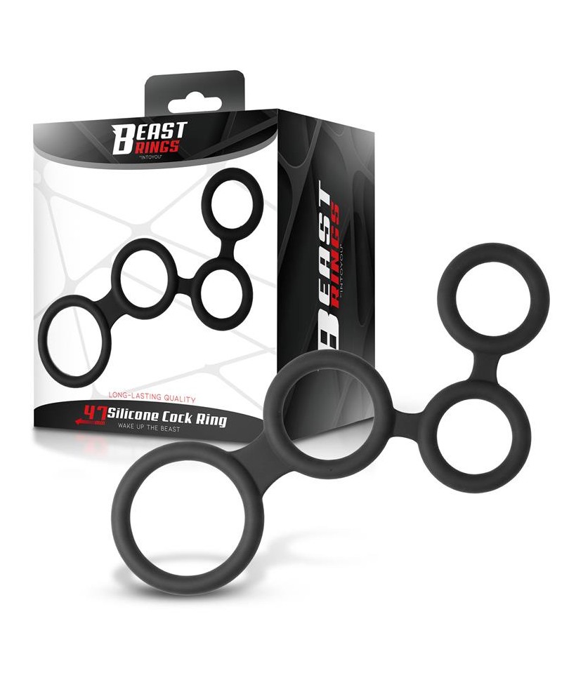 Multi Anillo para el Pene Silicona 47 mm