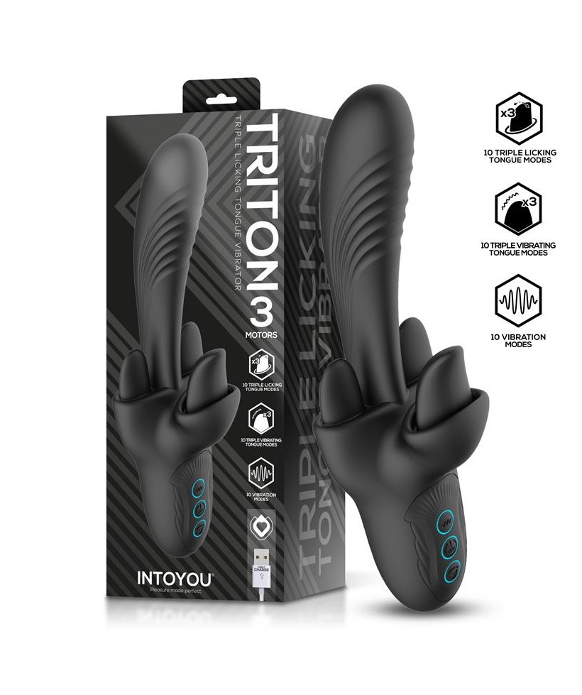 Triton Vibrador Triple Lengua