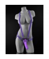 Dillio Arnes con Dildo de 19 cm Color Purpura