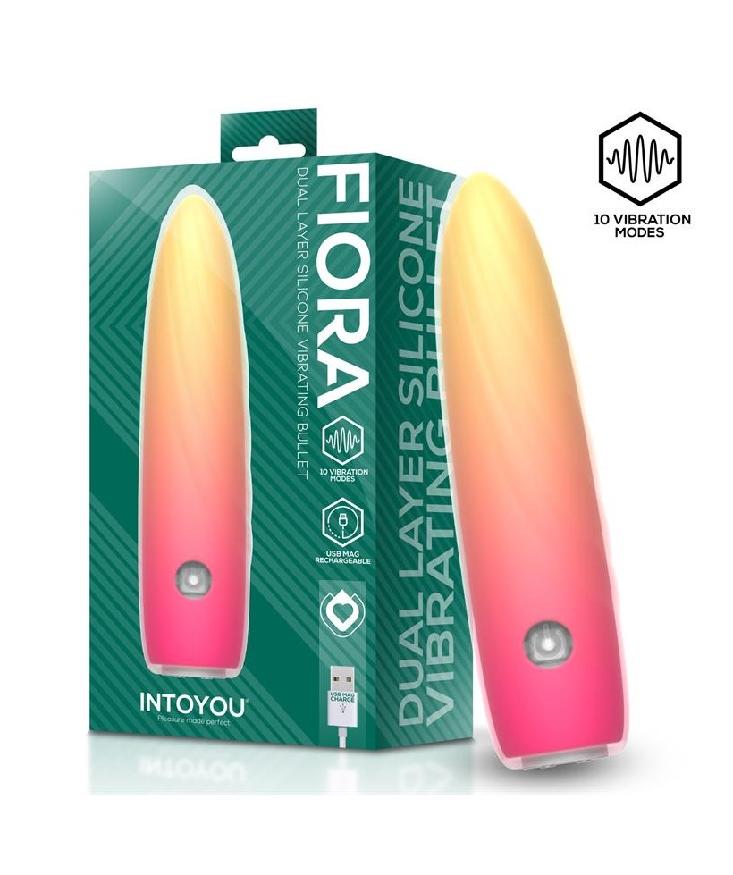 Fiora Bala Vibradora Silicona Doble Capa USB