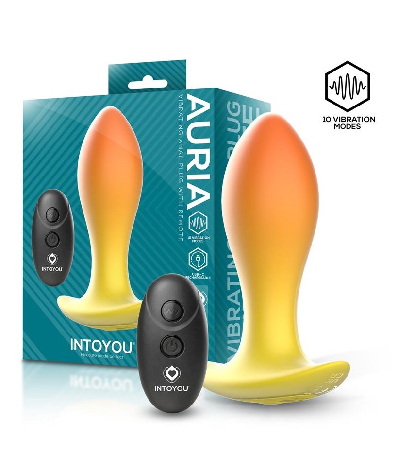 Auria Plug Anal con Vibracion y Control Remoto USB C