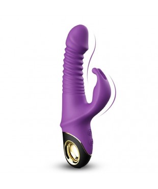 Vibrador con Thrusting y Oscilación 360º Purpura
