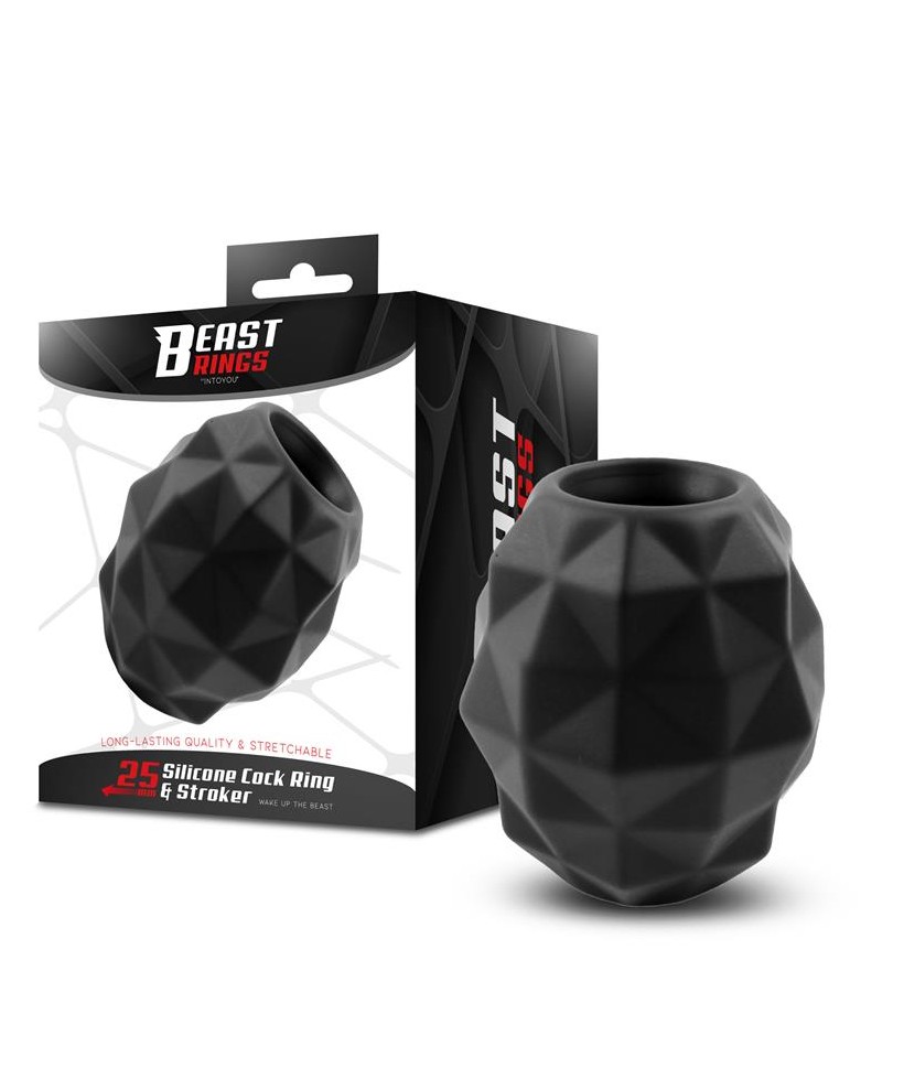 Anillo y Masturbador 2 en 1 Silicona Liquida 25 mm