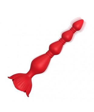 Cadena Anal con Vibración Base de Rosa