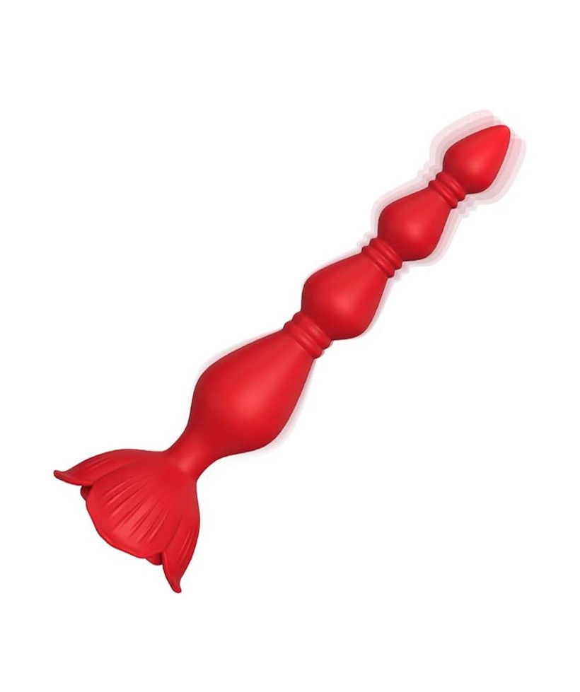 Cadena Anal con Vibracion Base de Rosa