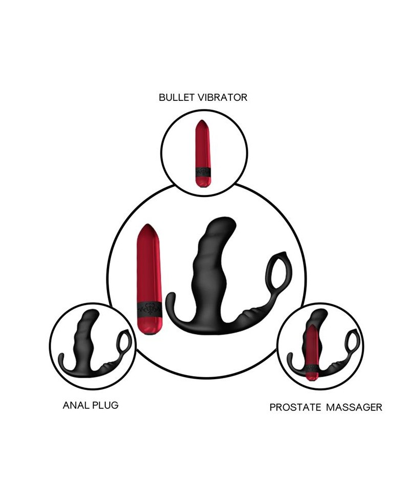 Masajeador Prostatico y Plus Anal con Vibracion