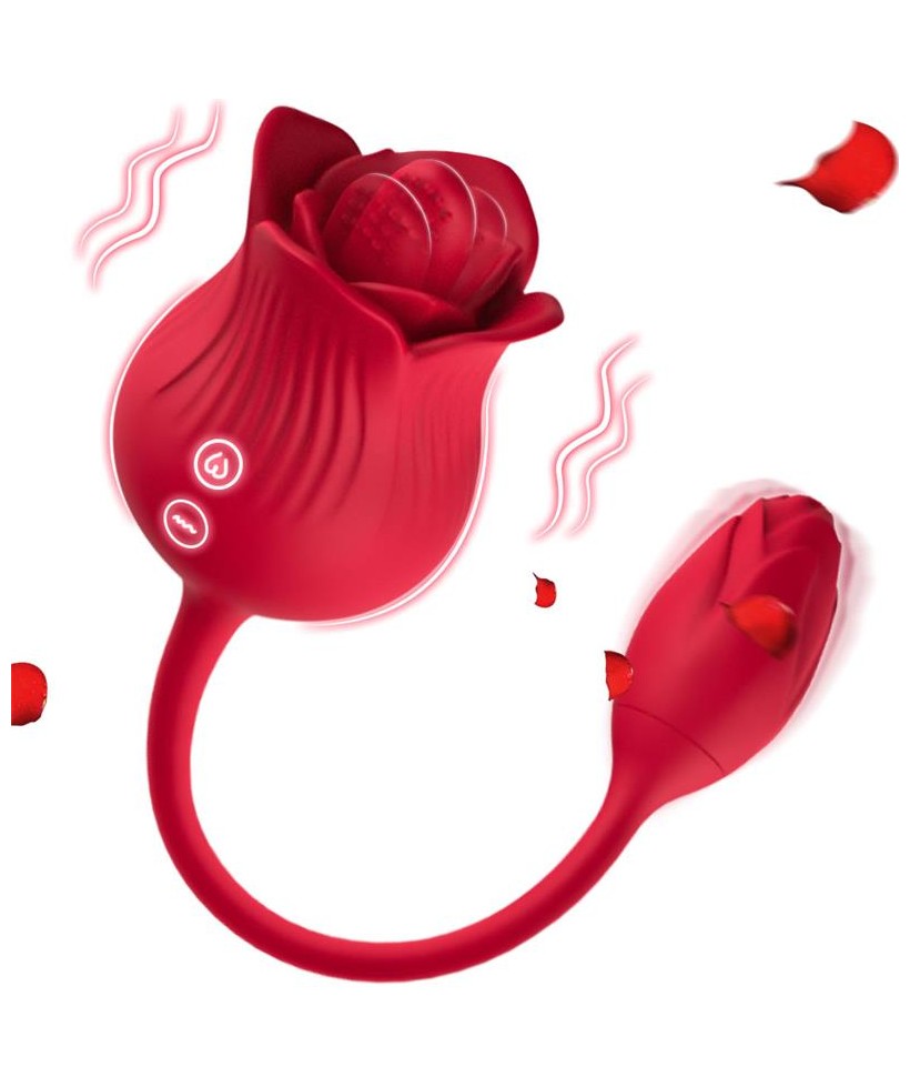 Rosa con Licking y Huevo Vibrador USB