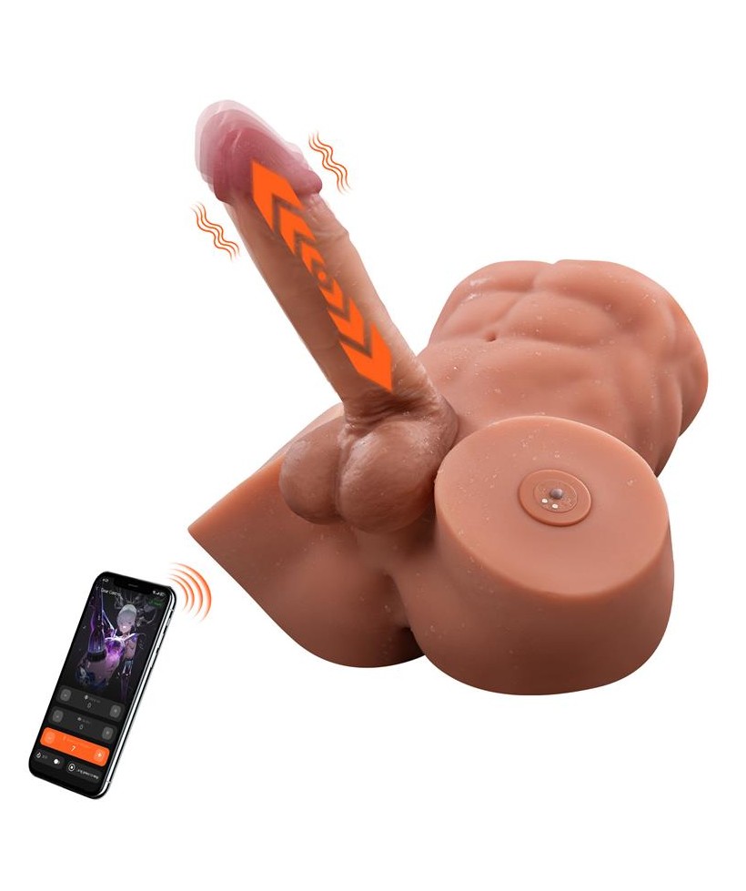 Gretel Masturbador con Thrusting y Dildo Desmontable