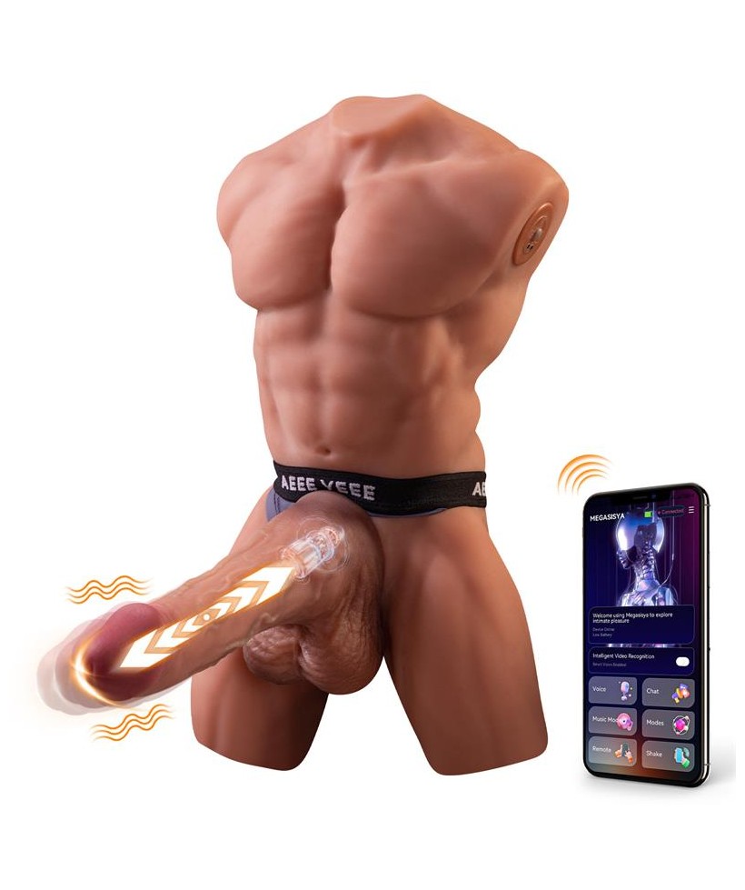 Ely Torso con Dildo Desmontable Thrusting y APP 41 kg