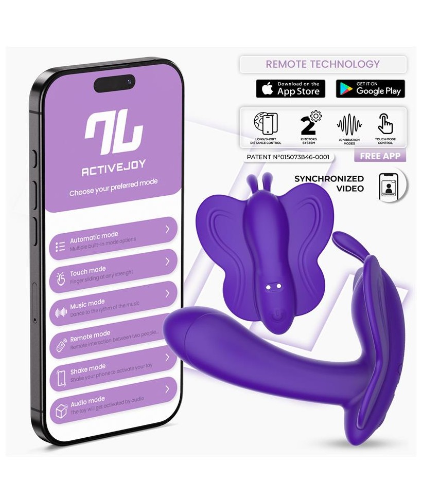 Wingy Estimulador Mariposa con APP Purpura