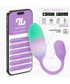 NexEgg Huevo Vibrador Silicona Doble capa con App Lila Pistacho