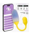 NexEgg Huevo Vibrador Doble Capa Silicona App Amarillo Purpura