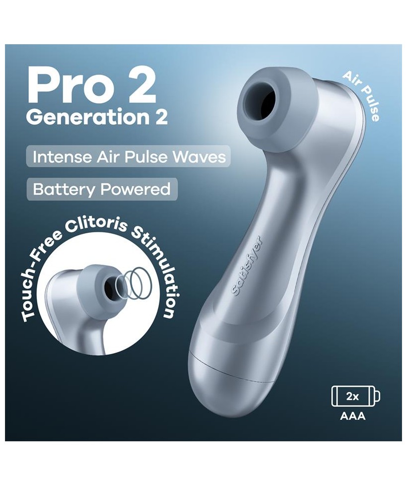 Pro 2 Gen 2 Succionador de Clitoris Battery Series Ice Blue