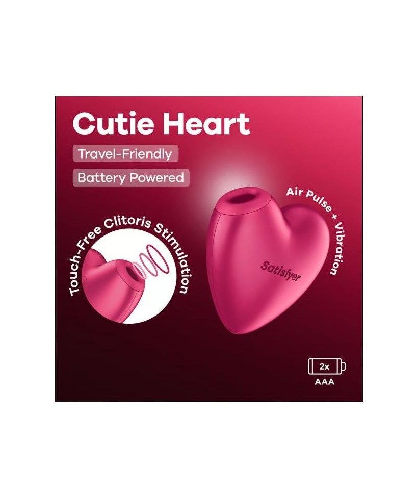 Cutie Heart Succionador de Clitoris Battery Series