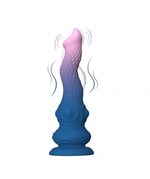 Dildo Fantasía Vibración, Oscilación y Ventosa 23.3 cm