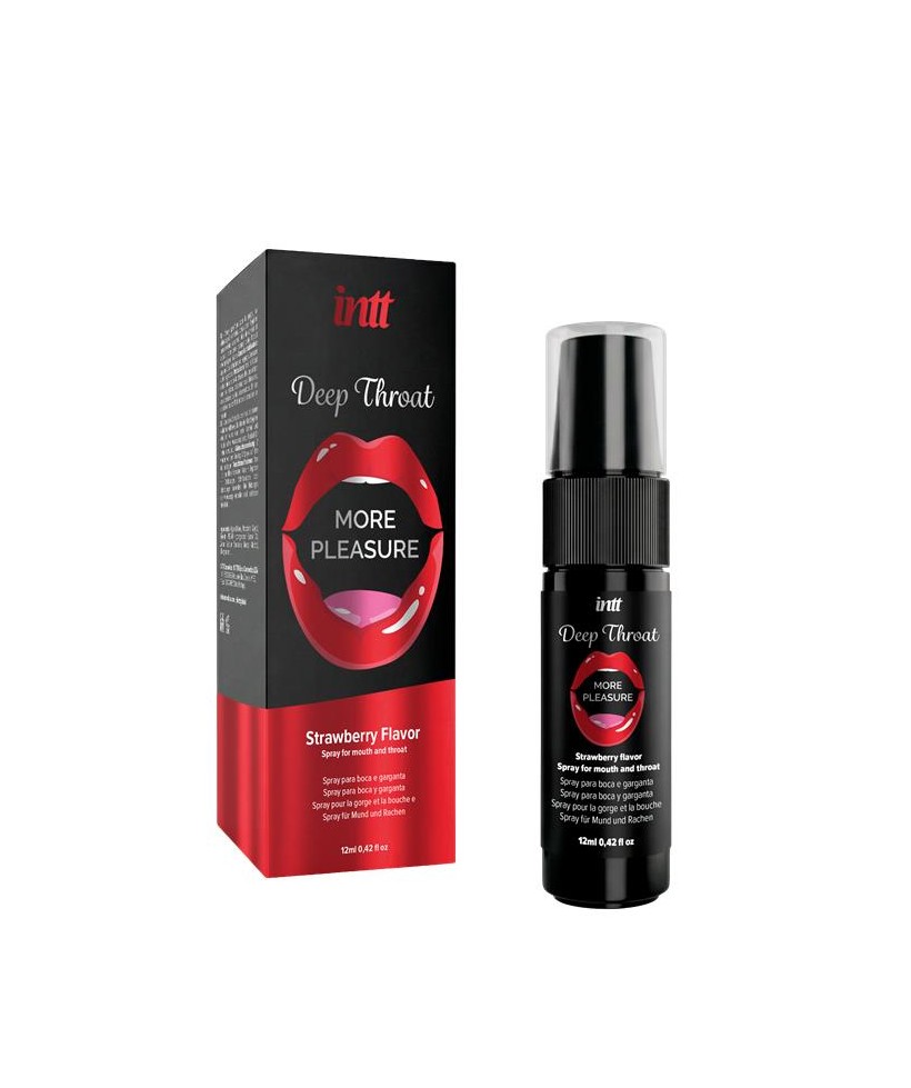 Spray para Sexo Oral Deep Throat Fresa 12 ml