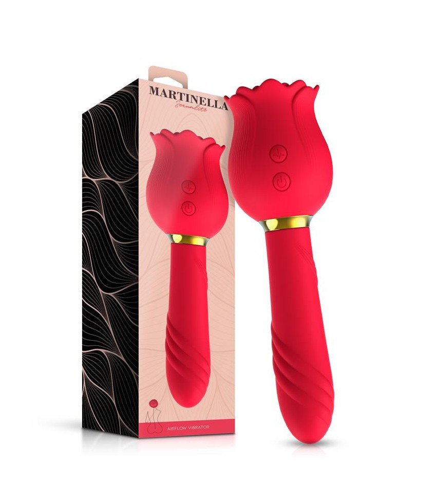 Rosa con Succion y Vibrador 2 en 1