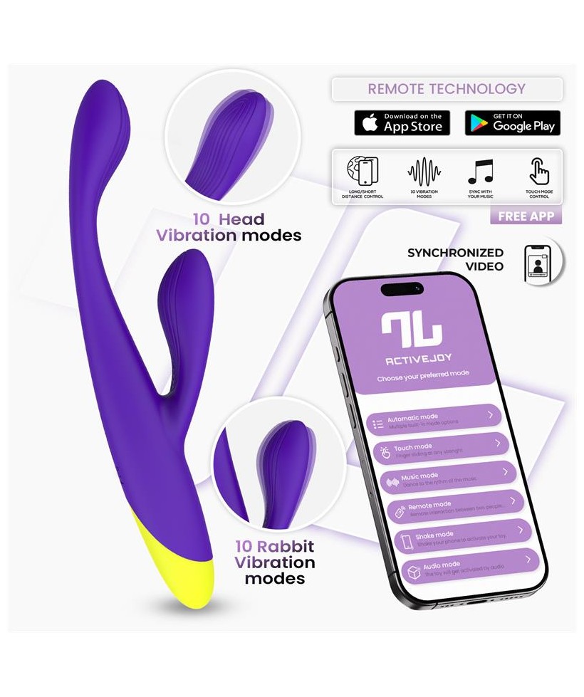 Lyra Vibrador Punto G con APP Purpura