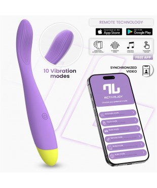 Neya Vibrador Punto G con APP Púrpura