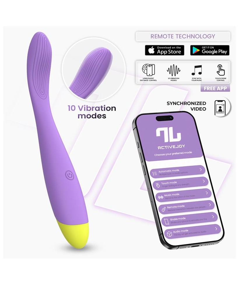 Neya Vibrador Punto G con APP Purpura